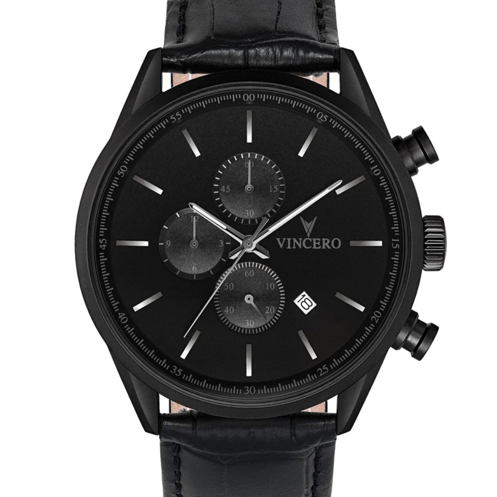 NIB! Vincero Chrono S Watch in Matte Black
